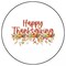 Kitcheniva Happy Thanksgiving Envelope Seal Stickers Matte/Gloss 1.2" to 2.5"